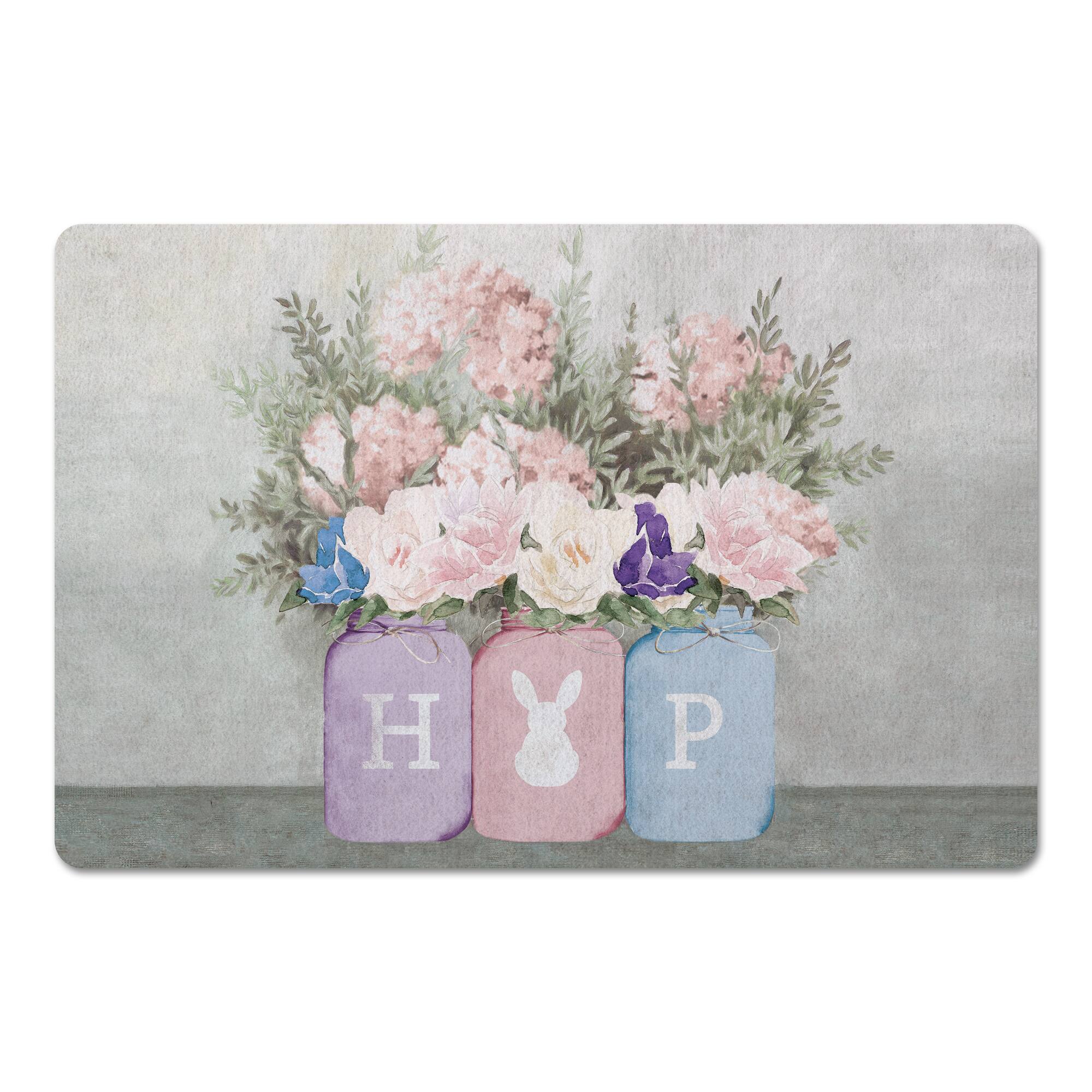 Easter Mason Jars 27" x 18" Floor Mat